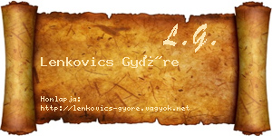 Lenkovics Györe névjegykártya